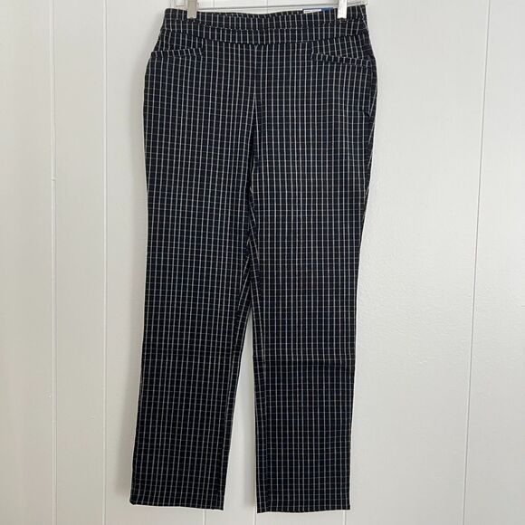 Apt.9 Straight Leg Mid-Rise Window Pane "Tummy Control" Pants 6P NWT - Picture 1 of 5